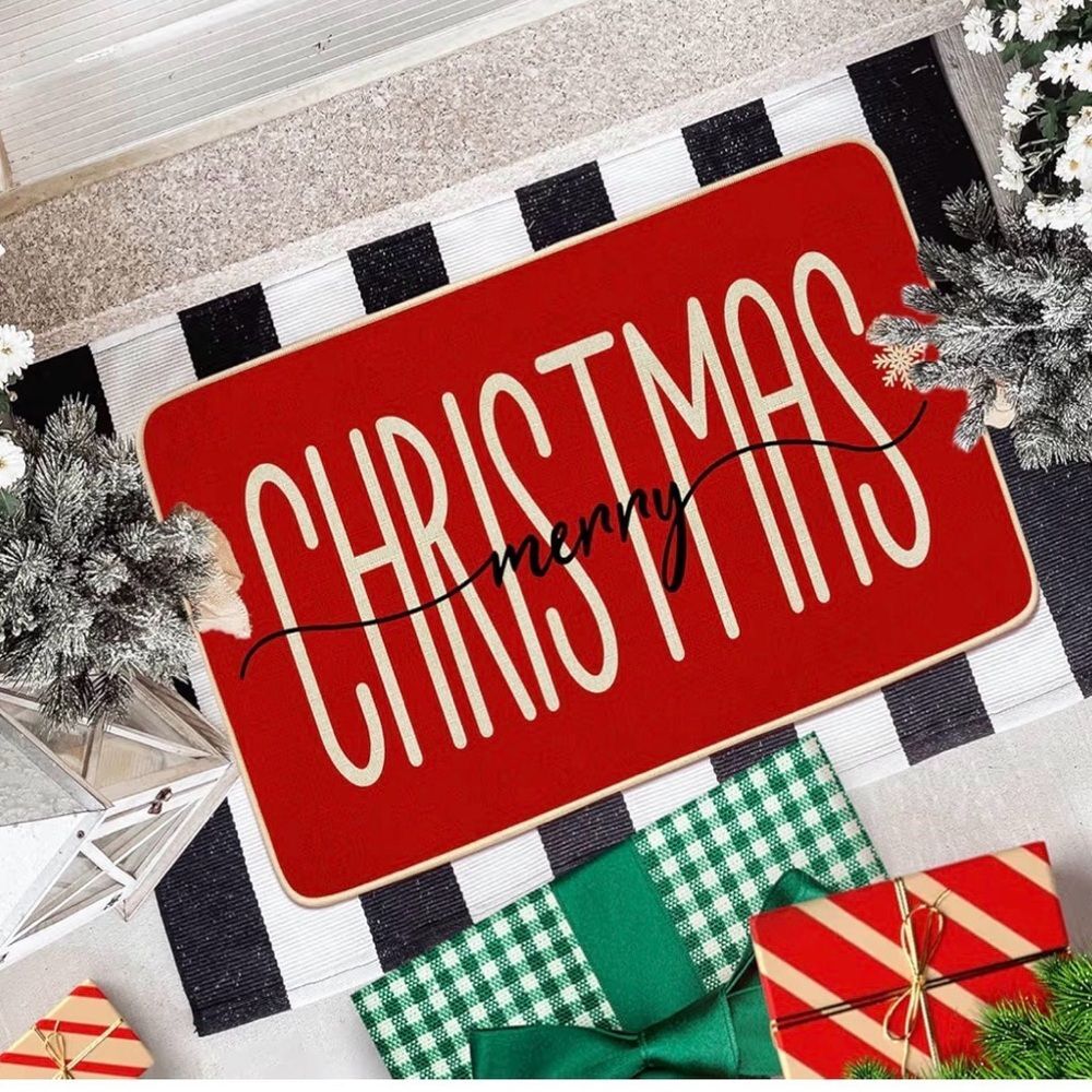 Merry Christmas Indoor Outdoor Doormat